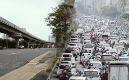 Ảnh: Cảnh tượng khác lạ tại những "điểm đen" ùn tắc giao thông của Hà Nội giữa mùa dịch Covid-19