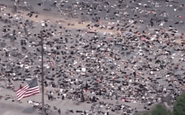 Cảnh biểu tình choáng ngợp ở Mỹ: Người dân nằm la liệt ra đường, cùng hô vang "Tôi không thể thở được"