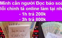 Cảnh báo thủ đoạn lừa đảo qua hình thức xem video, đọc báo soát lỗi chính tả