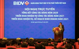 Lợi nhuận BIDV 2020 giảm 16%