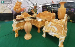 Choáng ngợp bộ bàn ghế ngọc Hoàng Long "bán rẻ", giá gần tỷ đồng ở Hà Nội