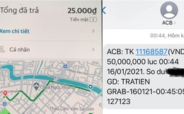 Nửa đêm bắt cuốc xe 25.000 đồng, tip thêm 25.000 đồng, một hành khách chuyển khoản nhầm thành 50 triệu, liên lạc với tài xế đòi không được