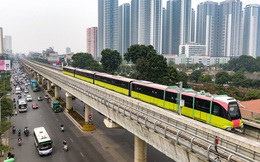 Cận cảnh đoàn tàu có thể chở ngàn khách tuyến metro Nhổn - ga Hà Nội chạy thử 5 km