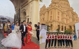 Lộ diện hình ảnh cô dâu chú rể ở đám cưới trong lâu đài dát vàng tại Ninh Bình, biết các con số của tiệc cưới lại càng choáng hơn