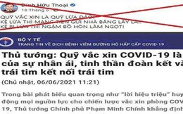 Đăng tin sai sự thật về Quỹ vắc xin, người đàn ông ở Quảng Nam bị phạt 7,5 triệu đồng