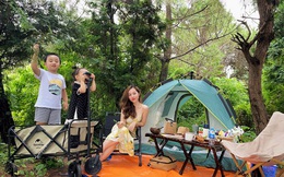 Nhiều gia đình tổ chức cắm trại cuối tuần ven ngoại ô Hà Nội "hào hứng có nhưng lo lắng cũng có"