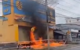 Điện Máy Xanh ở Trà Vinh thiệt hại 100 triệu đồng sau khi bị nam thanh niên châm lửa đốt