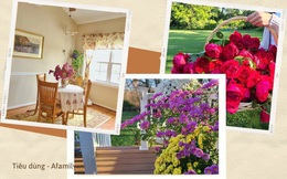 Ngắm ngôi nhà theo phong cách vintage, sân vườn bát ngát hoa đẹp như tranh vẽ của mẹ Việt ở Mỹ