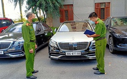 Cận cảnh dàn "xế" sang có Mercedes Maybach bị thu giữ ở đường dây đánh bạc gần 14 nghìn tỷ