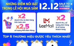 Doanh thu và số lượng đơn hàng trong Lễ hội mua sắm 12.12 của Lazada Việt Nam tăng gấp đôi so với cùng kỳ năm ngoái