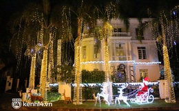 Ảnh: Khu nhà giàu Sài Gòn trang hoàng rực rỡ cho những căn biệt thự triệu USD để đón Noel và năm mới 2022
