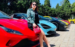 Dàn siêu xe trăm tỷ sặc sỡ hội ngộ tại Đà Lạt, Ferrari F8 Tributo của nữ đại gia trẻ mới sắm cũng góp mặt