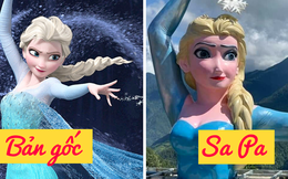 Xôn xao ảnh chụp bức tượng Nữ hoàng băng giá Elsa “phiên bản biến dạng” ở Sa Pa, dân mạng phản ứng dữ dội
