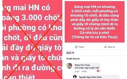 Truy tìm đối tượng tung tin đồn "Hà Nội có 3.000 chốt"