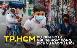 INFOGRAPHIC: TP.HCM dự kiến mở lại những hoạt động, dịch vụ nào từ 1/10?