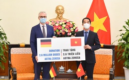 Việt Nam tiếp nhận 2,6 triệu liều vaccine AstraZeneca do Chính phủ Đức viện trợ