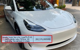 Vừa nộp trước bạ gần 300 triệu đồng, chủ xe Tesla Model 3 tại Việt Nam ngậm ngùi khi biết tin sắp miễn 100% trước bạ