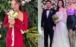 Toàn cảnh hôn lễ Hoa hậu Đỗ Mỹ Linh và chồng doanh nhân: Dàn mỹ nhân đổ bộ, Lương Thuỳ Linh bắt được hoa cưới