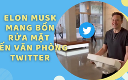 Chưa giao tiền Elon Musk đã đổi chức danh thành 'Chief Twit', vui vẻ tới văn phòng Twitter dạo chơi