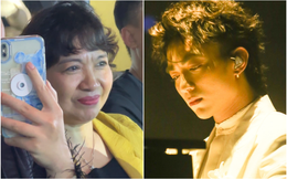 Mẹ Soobin Hoàng Sơn rơm rớm nước mắt khi khán giả hô vang tên con trai ở KOSMIK Live Concert