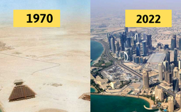 Bộ ảnh đáng kinh ngạc cho thấy sự phồn thịnh thần tốc chỉ sau 50 năm của Qatar - vương quốc đăng cai World Cup