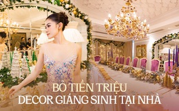 Ngọc Thanh Tâm bỏ trăm triệu trang trí căn nhà rộng 650m2 đón Giáng sinh, hòa theo xu hướng mới của nhiều gia đình Việt