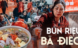Gánh bún truyền đời cao điểm mùa đông bán 1000 bát và cái tên độc nhất vô nhị trong làng ăn đêm Hà Nội