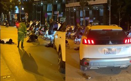 Cô gái lái ô tô tông nhiều người đi bộ ở Hà Nội