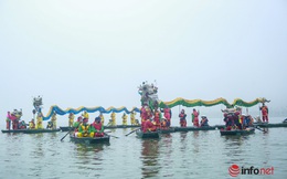 Nghìn người tham dự lễ rước nước trên mặt hồ rộng nghìn ha Tam Chúc