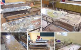 Hà Nội: Xôn xao thông tin Trường chuẩn Quốc gia nhưng bàn ghế cũ nát, hư hỏng gần hết