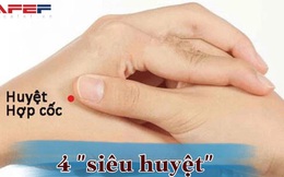 4 "siêu huyệt" massage hằng ngày chữa được bách bệnh: Cực đơn giản nhưng giúp bạn kéo dài 10 năm tuổi thọ