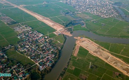 Cận cảnh đại công trường đoạn cao tốc Bắc Nam nghìn tỷ nối Nghệ An - Thanh Hóa