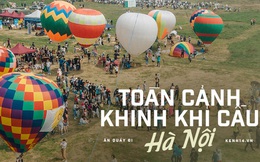 Toàn cảnh lễ hội khinh khí cầu từ góc nhìn flycam: Lâu rồi mới thấy dân tình Hà Nội rộn ràng đến thế!