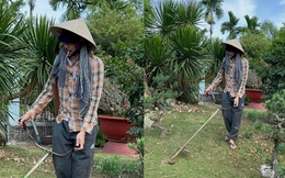 Hình ảnh mới nhất của Hoài Linh: Gầy đen, để râu dài, chăm chỉ làm vườn