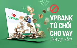 Vpbank tuyên bố DỪNG CHO VAY MỚI 1 lĩnh vực sản xuất, tiến tới loại bỏ hoàn toàn trong danh mục cấp tín dụng
