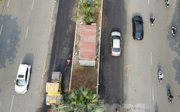 Diện mạo đường Hoàng Quốc Việt sau khi có thêm 2 làn xe