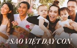 Muôn kiểu dạy con của sao Việt: Lý Hải để 4 con nằm chung dưới đất, Quyền Linh cho con ăn cơm với nước mắm, nằm quạt thay điều hòa