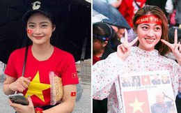 Ngắm các CĐV nữ xinh đẹp cổ vũ U23 Việt Nam: Trời mưa nhưng không khí nóng hơn bao giờ hết!
