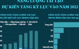 [INFOGRAPHIC] Năng lượng tái tạo dự kiến tăng kỷ lục vào năm 2022