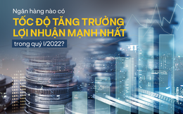 Không phải VPBank hay Vietcombank, đây mới là Ngân hàng có mức tăng trưởng lợi nhuận cao nhất ngành trong quý 1, tăng gần 3 lần