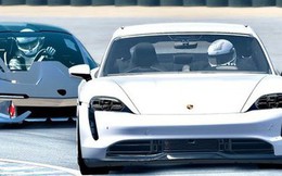Porsche Taycan chạy trong khuôn viên tổng hành dinh Lamborghini hé mở bí mật về một siêu xe mới