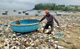Bờ biển Quảng Ngãi ngộp thở: Thượng nguồn vứt rác, hạ nguồn chịu trận