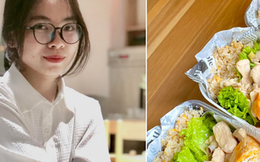 Cô gái 21 tuổi cài ảnh nền điện thoại "1 tháng không mua hàng trên mạng" và nấu cơm mang đi làm để tiết kiệm chi phí