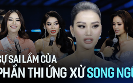 Nghe lại phần ứng xử dở khóc dở cười của Hương Ly - Nam Anh để thấy: Sự sai lầm khi chọn song ngữ của các thí sinh HHHVVN