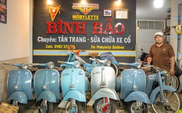 20 năm mày mò tự phục chế Vespa, Lambretta cổ của người đàn ông miền Tây