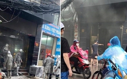 Cháy quán karaoke trên phố Triều Khúc, Hà Nội