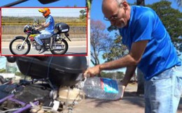 Giá xăng tăng cao, người đàn ông chế tạo chiếc mô tô chạy bằng nước