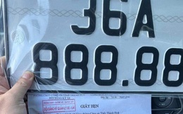 Chuyển vùng đăng ký, một người dân bốc được biển số ôtô siêu VIP 888.88