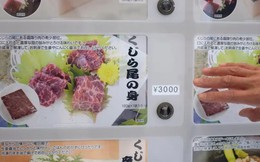 Một công ty Nhật Bản bán thịt cá voi qua máy bán hàng tự động, giá thấp hơn cả 1 kg bò bắp ở Việt Nam