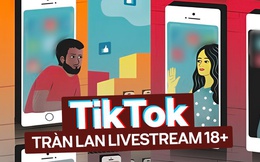 Phản cảm livestream nội dung 18+ rồi gắn link bán hàng trên TikTok